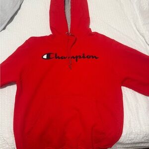 Champion Bold Red Pullover Hoodie